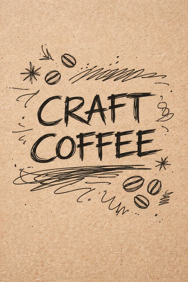 Крафтова етикетка Craft Coffee