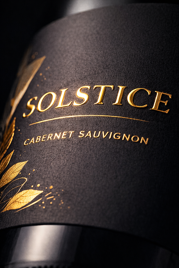 Digital foil wine label